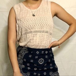 Crochet Style Tank Top